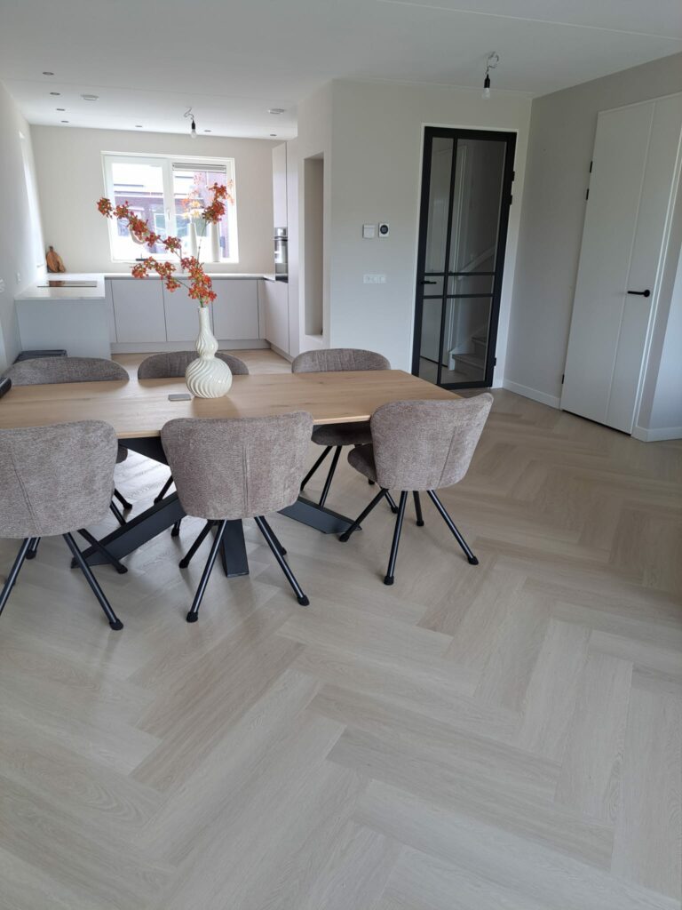 Visgraat pvc Estino spigato beige